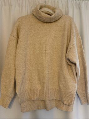 H&M Cozy Neutral Turtleneck Sweater - Beige
